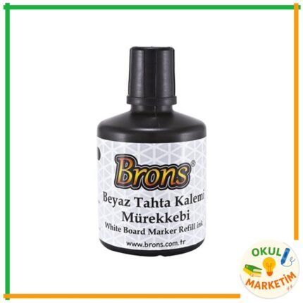 BRONS Beyaz Tahta Kalemi Mürekkebi 100ml -Siyah