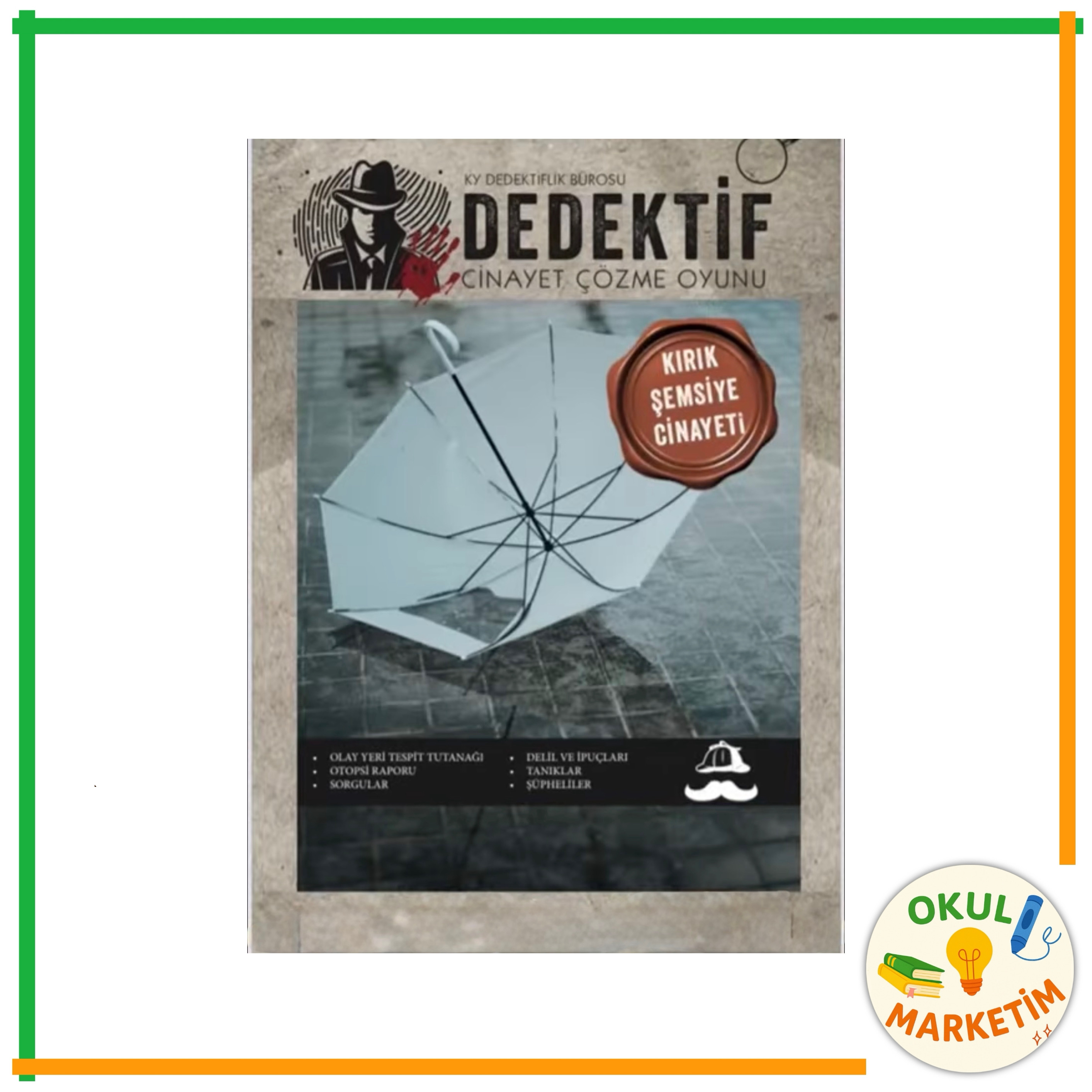 Dedektif / Cinayet Çözme Oyunu -  Kırık Şemsiye Cinayeti
