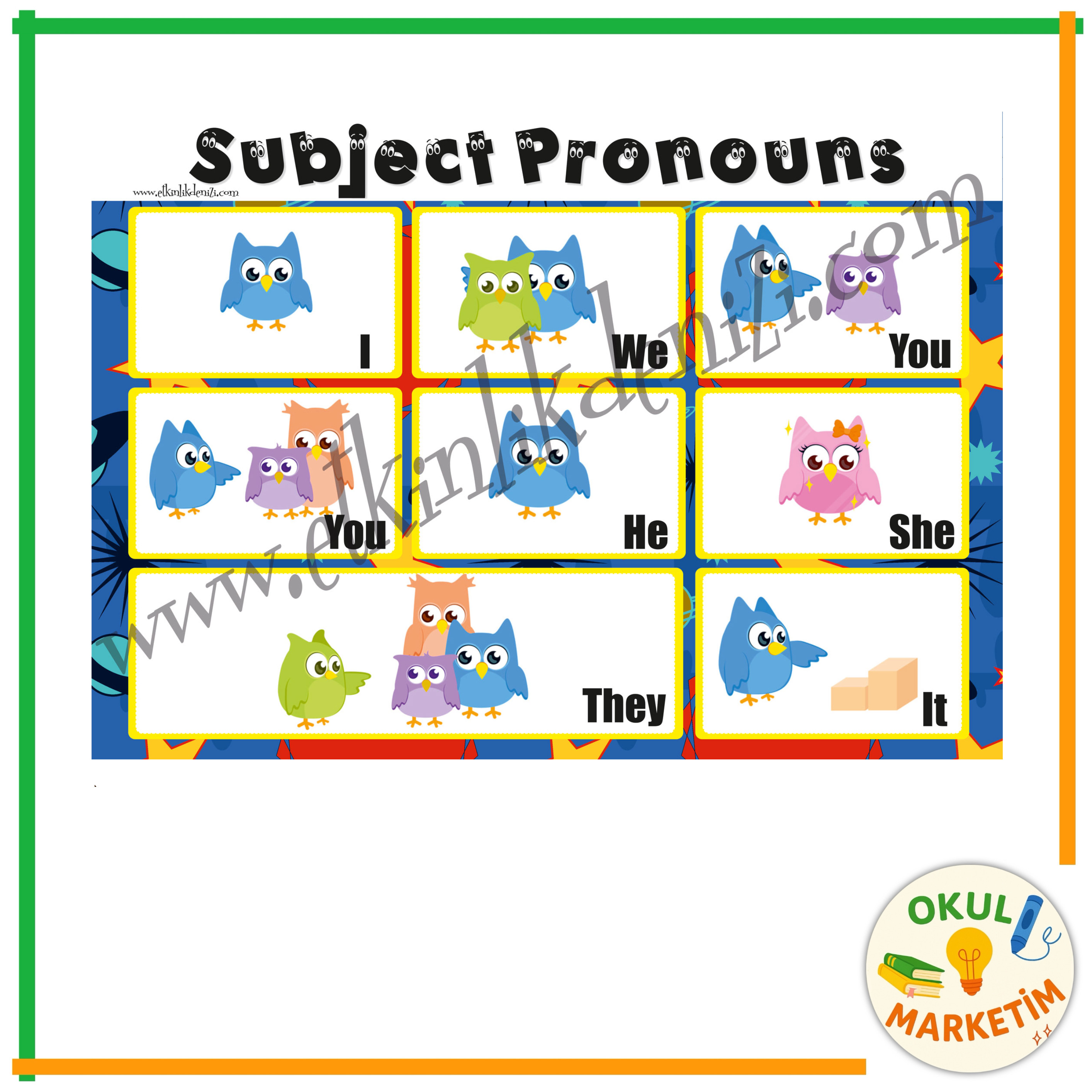 Subject Pronouns Afişi