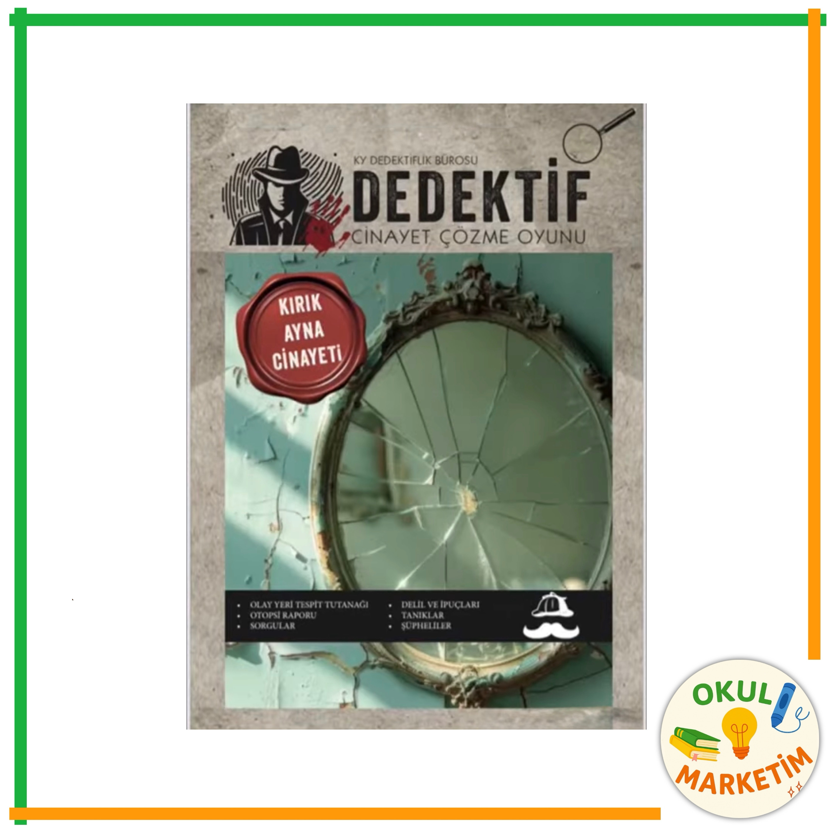 Dedektif / Cinayet Çözme Oyunu -  Kırık Ayna Cinayeti