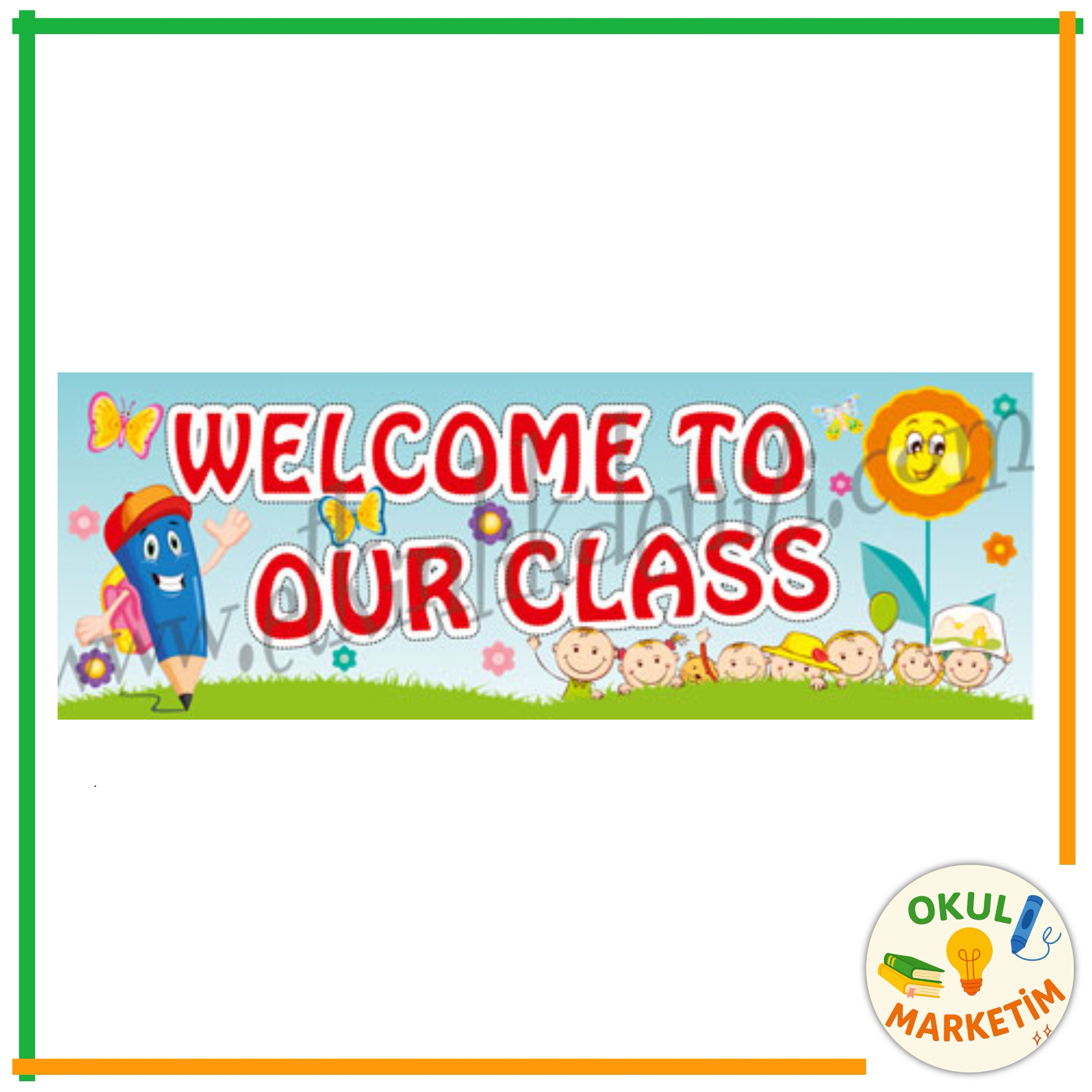Welcome To our Class Sticker Aparatı