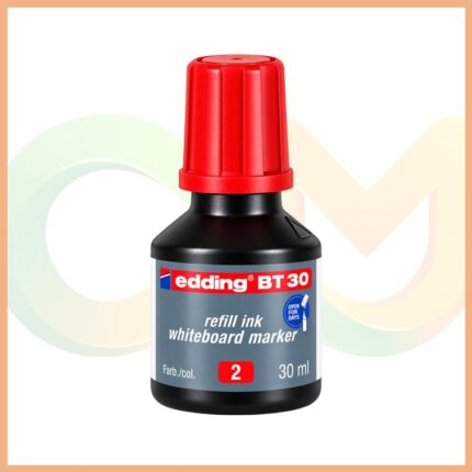 Edding BT30 Beyaz Tahta Kalemi Mürekkebi 30ml - Kırmızı