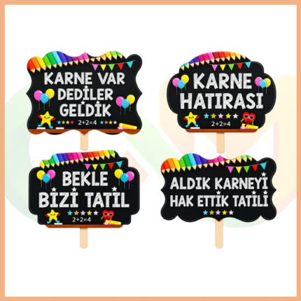 Karne Hatırası El Pankartı 4'lü set