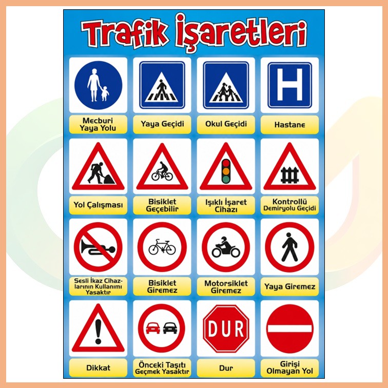 okul113 Trafik İşaretleri Afişi - Görsel 1