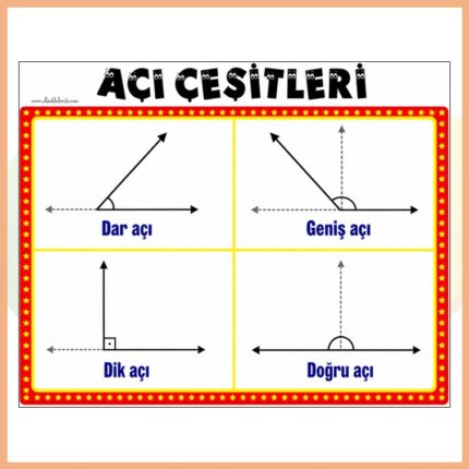 Açı Çeşitleri Afişi