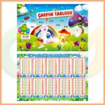 Çarpım Tablosu Ezber Kartı (10’lu Set)