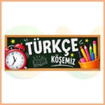 Türkçe Köşemiz Pano Başlığı