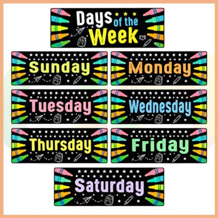 Days Of The Week 8’li Set