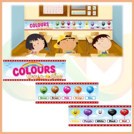 Colours Border Sticker 3'lü Set