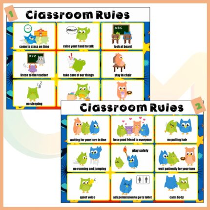 Classroom Rules 2’li Afiş Seti