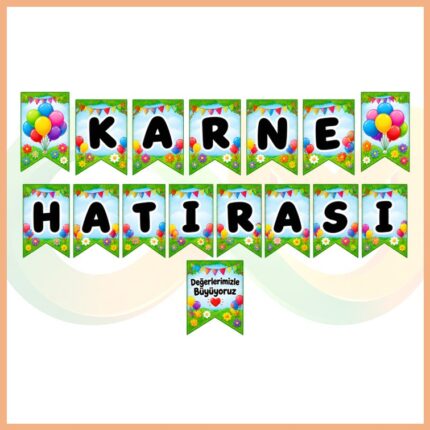 Karne Hatırası Bayrak Pano Seti