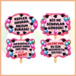 Mezuniyet El Pankartı 4’lü Set 3