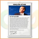 Gençliğe Hitabe 35x50 cm (Plastik Çıtalı)