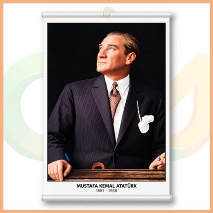 Atatürk Portresi 35x50 cm (Plastik Çıtalı)