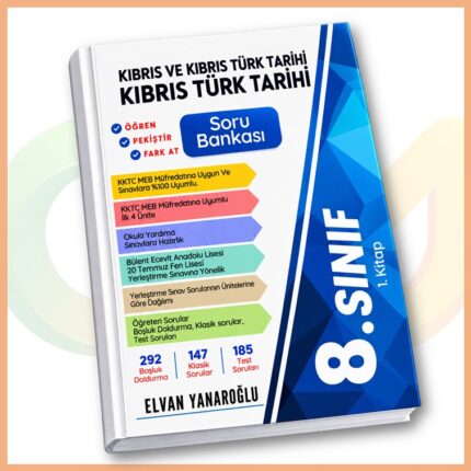 Elvan Yanaroğlu - 8. Sınıf Kıbrıs ve Kıbrıs Türk Tarihi Soru Bankası 1