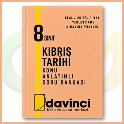 Davinci Yayınları - 8. Sınıf Kıbrıs Tarihi Konu Anlatımlı Soru Bankası
