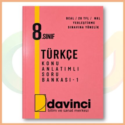 Davinci Yayınları - 8. Sınıf Türkçe Konu Anlatımlı Soru Bankası 1